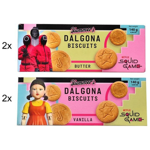 Hot Rate Premium Quality Yummers Squid Game Biscuit Caramelo tradicional con un giro 140g Precio ajustable Galleta - Product Image 3