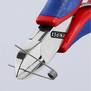 Cortador Diagonal Electrónico Knipex con Empuñaduras Multicomponentes, Cabeza Redonda Pulida a Espejo y Tijeras de Corte Pequeñas - Product Image 3
