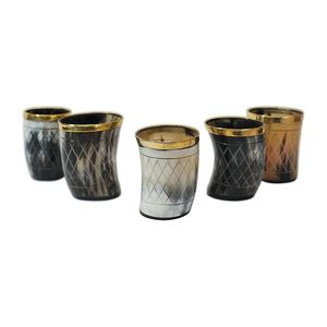Vaso Miniatura de Vidrio Tallado a Mano de Alta Calidad con Base Gruesa y Duradera para Fiestas y Reuniones al Precio Más Bajo - Product Image 1