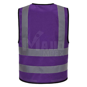 Safety Vest Custom Logo 2023 Latest Design High Quality Reflective Workwear LED Flash <b>Waterproof</b> Breathable Nylon Polyester Road - Product Image 3