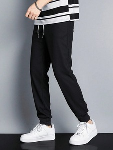 กางเกงวอร์มสำหรับผู้ชายกางเกงวิ่งกางเกงวอร์มขายาวปรับแต่งได้ - Product Image 5