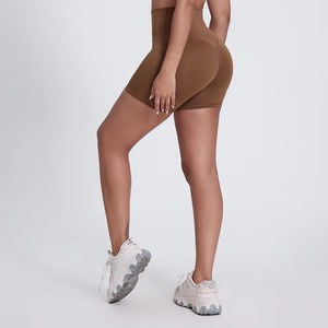 Pantalones cortos de mujer de moda de verano de alta calidad personalizados sólidos lisos de secado rápido para deportes gimnasio Fitness entrenamiento transpirable - Product Image 4