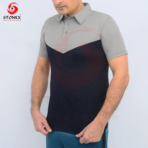 เสื้อโปโลสำหรับผู้ชายเสื้อยืดถักยาวปรับแต่งสีได้ - Product Image 3