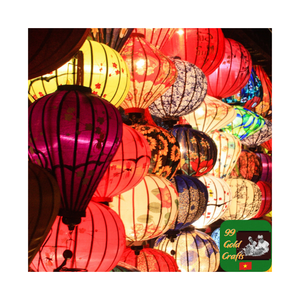 Linternas de seda de Vietnam decorativas hechas a mano, linternas de bambú, linternas de seda Premium, exportación al por mayor, suministro a granel - Product Image 2