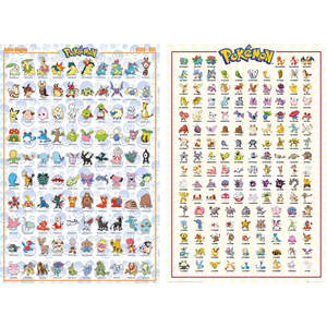 โปสเตอร์โปเกมอนดีไซน์ทันสมัยชุด 2 ชิ้นสำหรับตกแต่งผนัง - Product Image 3