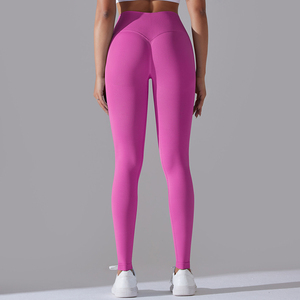 Nueva moda de cintura alta gimnasio entrenamiento Scrunch Butt Leggings logotipo personalizado Control de barriga Yoga Push up Scrunch Butt leggings para mujeres - Product Image 2