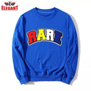 เสื้อสเวตเชิ้ตปักลายผ้าขนหนู แบบสั่งทำพิเศษ (OEM) ทรงโอเวอร์ไซส์ คุณภาพสูง ปักตัวอักษร คอกลม สำหรับผู้ชาย ปักโลโก้ด้วยไหมเชนิลล์ - Product Image 4