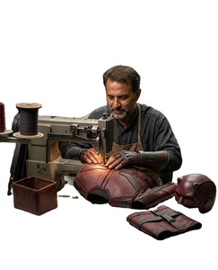 Traje de Superhéroe de Cuero Táctico de Alta Calidad, Inspirado en la Película Daredevil, Traje de Cuero Vacuno - Product Image 6