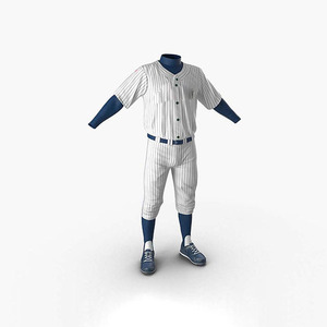 Camiseta de béisbol para jóvenes personalizable OEM con cuello en V, ropa deportiva de rendimiento, conjuntos de uniformes, patrón en blanco para uso en softball - Product Image 2