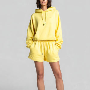 Pantalones Cortos Deportivos para Mujer, 450 GSM, Felpa, Invierno, para Correr, Trotar - Product Image 4