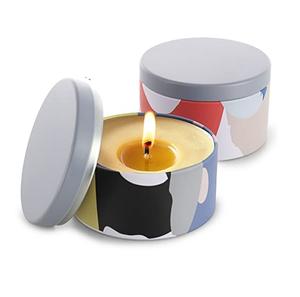 Bougie de Noël faisant des récipients de stockage en métal de pot de cire avec des couvercles et des autocollants pour la décoration à la maison les plus exigeants - Product Image 1