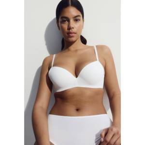 Sujetador de microfibra de verano con ganchos ajustables, cierre frontal sin aros, transpirable y acolchado, de algodón sólido, estilo push-up. - Product Image 1