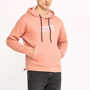 Jersey de gran tamaño para hombre Sudaderas con capucha de peso pesado Logotipo personalizado 100% Algodón French Terry Sudaderas con capucha con hombro caído - Product Image 6