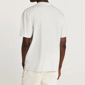 T-shirt personnalisé doux à manches courtes de haute qualité 100% coton impression hommes T-shirt en gros hommes T-shirt coupe régulière - Product Image 2