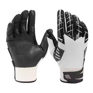 Guantes de Bateo de Béisbol Duraderos de Alta Calidad, Logotipo Personalizado, Guantes de Bateo Profesionales de Cuero Real para Jóvenes y Adultos con Ajuste Perfecto - Product Image 3