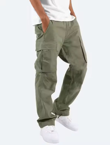 Pantalones Cargo personalizados para hombre, ropa de calle, estilo holgado, con múltiples bolsillos, precio al por mayor, servicio OEM, tarifa barata, pantalones Cargo para hombre - Product Image 3