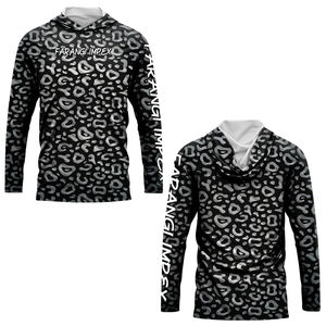 T-shirt de cyclisme à capuche personnalisé pour homme, manches longues, t-shirt d'extérieur, protection UV, vêtements de pêche, chemise à capuche de chasse, vêtements de randonnée pour homme - Product Image 3