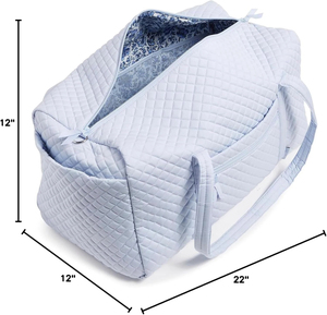 Bolsa de Deporte Acolchada Azul Claro, Bolsa de Viaje Deportiva con Cierre de Cremallera de Gran Capacidad, Bolsa de Gimnasio Portátil para Mujer - Product Image 5