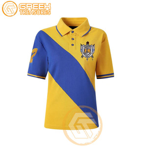 Venta al por mayor Sigma Gamma Rho Mujeres Polos Sorority Ropa Algodón Jersey Transpirable Polo Largo Mujeres Ropa Griega - Product Image 4