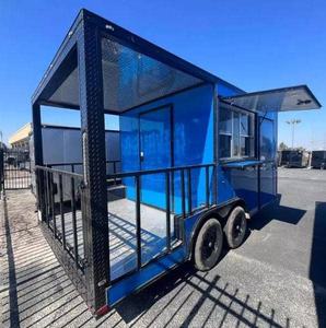 top notch 8.5×16 Tandem Axle BBQ Trailer Food Vending Mobile Catering <b>Kitchen</b> Stock <b>Unit</b> - Product Image 6