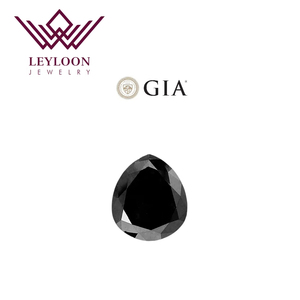 Leyloon gioielli pera 1.70ct fantasia nero VVS2 per la certificazione di diamante naturale per la creazione di gioielli - Product Image 1