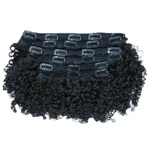 Topkwaliteit Product 2023 Kinky Curly Clip In Haarverlenging Speciale Verkoop Tot 5% Voor Vietnam Nationale Dag
