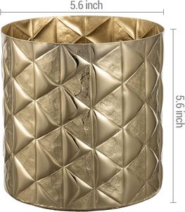 Macetas/jarrones decorativos de Metal de calidad de exportación para su hogar Macetas chapadas en oro de alta calidad fabricadas en la India - Product Image 2