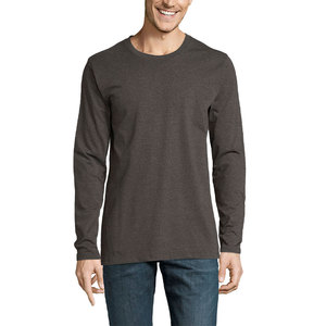 T-shirts personnalisés à col rond pour hommes, ultra doux, 100 % coton biologique, écologiques, séchage rapide, extensibles - Product Image 3