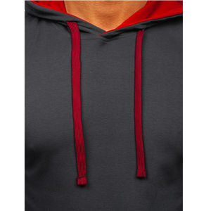 Sudadera con capucha de gran tamaño de lana de algodón unisex, jersey con logotipo personalizado, Sudadera con capucha de invierno para hombre, diseño de bolsillo de tela de punto lavado sólido - Product Image 3