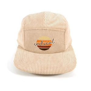 Gorras de pana de alta calidad Gorras de béisbol con logotipo bordado Snapback de camionero de alta calidad 5-Panel, 100% algodón - Product Image 1