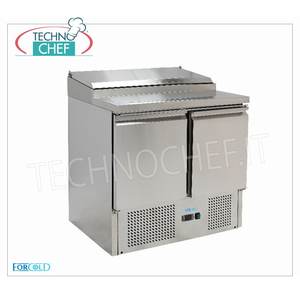 Équipement de réfrigération pour cuisine commerciale à 2 portes, modèle G-PS200-FC, conçu pour 5 contenants GN 1/6 Saladette pour le stockage des aliments - Product Image 1