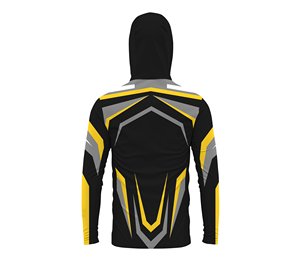 เสื้อตกปลา UPF 50เสื้อโปโลแขนยาวมีฮู้ดพิมพ์ลายระบายอากาศ - Product Image 4