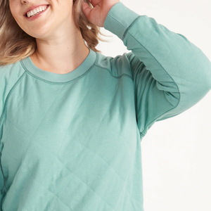 Prix usine 100% coton sweats à capuche à manches longues pour femmes chandails d'hiver unis personnalisés - Product Image 5