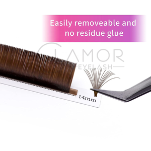 Marque privée velours couleur 0.05 0.07 C CC D curl Extension de cils classique individuelle cils naturels ODM/OEM personnalisé - Product Image 3