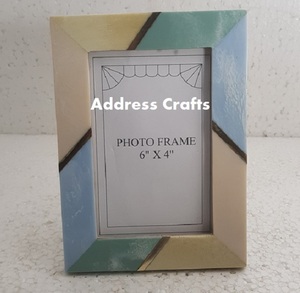 กรอบรูปเรซิ่นสีน้ำเงินแบบสั่งทำคุณภาพสูงสไตล์อเมริกันใหม่ ตกแต่งผนังด้วยงานแฮนด์เมดสำหรับตกแต่งบ้านและสำนักงาน ผลิตภัณฑ์มาตรฐาน - Product Image 3