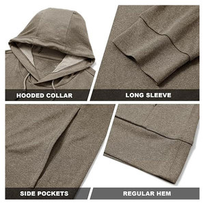 Sweat-shirt d'hiver à coupe classique personnalisé de haute qualité, tissu extensible technique en coton, polyester, élasthanne, mélange de tissus, séchage rapide - Product Image 5