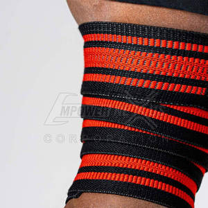 Alta calidad Gimnasio Fitness Levantamiento de pesas Rodilla Envoltura Compresión Entrenamiento Levantamiento de pesas Gimnasio Rodilleras - Product Image 4