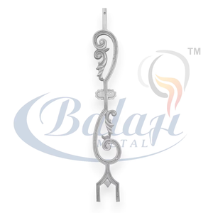 Barandilla de Hierro Fundido Mozart, Altamente Pulida, Sin Marco, Gris, con Acabado Granallado, Elegante y Moderna, para Escaleras y Balcones, Resistente al Óxido, 5 Años de Garantía - Product Image 1