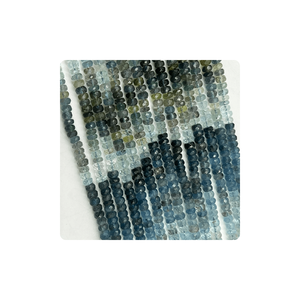 Achetez des pierres précieuses en ligne, perles naturelles de forme ronde facettée en mousse aqua, taille 4 à 5 mm, brin de 14 pouces - Product Image 2