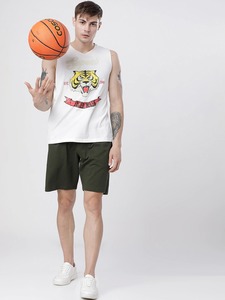 กางเกงขาสั้นผ้าแคนวาสสำหรับผู้ชายกางเกงขาสั้นกีฬาลำลองพร้อมโลโก้ออกแบบได้ตามต้องการสำหรับวิ่งมีเชือกผูกด้านข้าง - Product Image 5