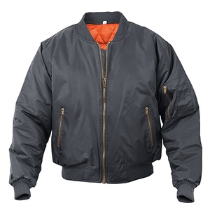 Chaqueta Bomber de Satén Personalizada para Hombre, Chaqueta Bomber de Satén de Alta Calidad al por Mayor, Chaqueta Bomber Acolchada de Béisbol Color Granate Personalizada - Product Image 1