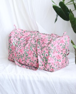 Bolsa de Viaje Deportiva Casual de Lujo para Mujer, con Estampado Floral, Tela de Algodón, Cierre de Cremallera, Gran Capacidad, Ecológica y Duradera - Product Image 1