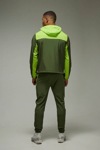 Ensemble de survêtement décontracté 2 pièces personnalisé pour homme : veste coupe-vent et pantalon droit de haute qualité, écologique, pour le sport et le streetwear - Product Image 5