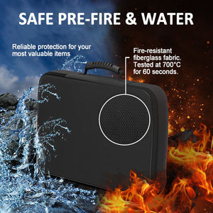 Có thể khóa chống cháy trường hợp khó khăn di động tài liệu tổ chức cho thư-Kích thước tập tin hộ chiếu & vật có giá trị - Product Image 4