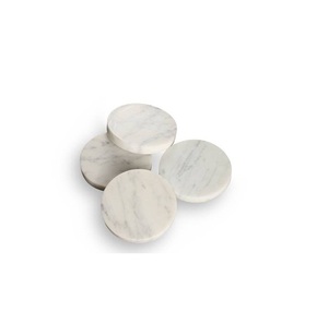 Wholesale Custom Drinks Black <b>White</b> Square Shape Wedding Favor Natural Stone Marble <b>Coasters</b> for Coffee or Tea Cupmats - Product Image 6