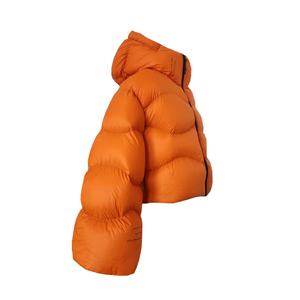 Hot <b>Men's</b> Puffer <b>Jacket</b> Coat Shiny Thick Winter Cropped Stand Classic Zipper Custom OEM ODM Orange Plus Size High Street 2026 - Product Image 2