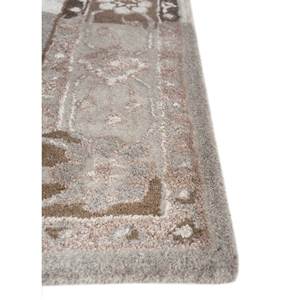 Tapis en laine et viscose tufté à la main Mythos Ivory Tra-14028, 9x12, design patchwork rectangulaire pour salon, couloir, tissage rectangulaire - Product Image 3