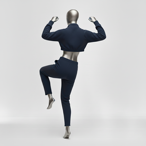 Conjunto Deportivo de 2 Piezas para Mujer, Chaqueta Cortavientos con Bloques de Color Estampados para Invierno, Pantalones Jogger Cortos con Media Cremallera, Ligero - Product Image 5