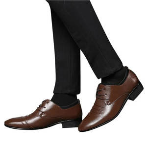 2024 nuevo estilo de zapatos de negocios para hombres, zapatos de vestir de cuero de color negro, zapatos de boda para hombre, guapos hechos en Pakistán - Product Image 2