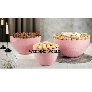 Tazón de Chocolate de Acero Inoxidable con Plato, Forma Redonda, Tazón Decorativo para Dulces, Tazón de Chocolate Decorativo Más Vendido - Product Image 3